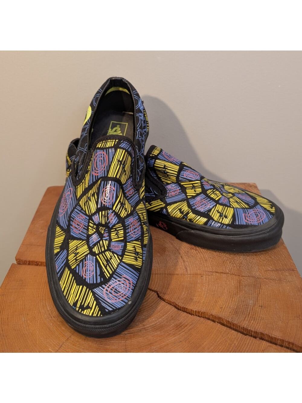 Vans Slide Nightmare Before Christmas OOGIE BOOGIE GlowInTheDark - Size 7/8.5